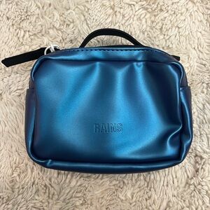 Rains micro box bag w3 blue laser crossbody NWT